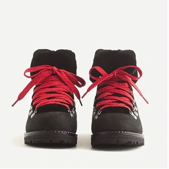 J.Crew Nordic boots in Leather with Shearling Upper F8444 SIZE 8 - Picture 1 of 9